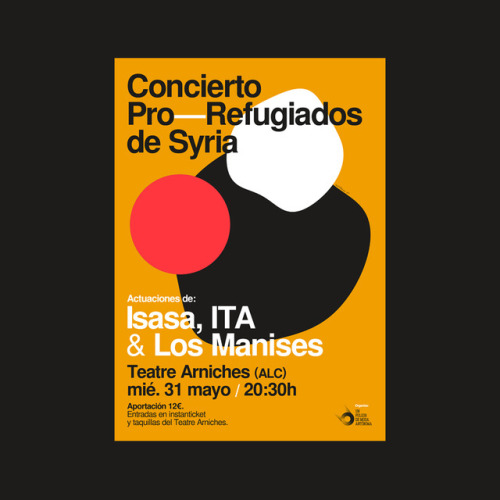 ProSyrianRefugees PosterISASA + ITA + LOS MANISES (31/05)atfcs, 