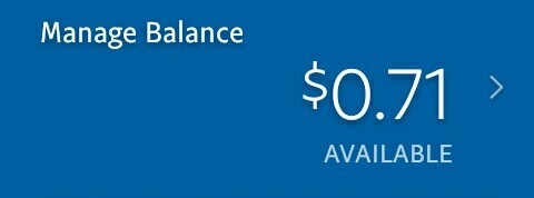 bluvelvetundaground:I currently have five cents in my bank account and 71 cents in my PayPal current