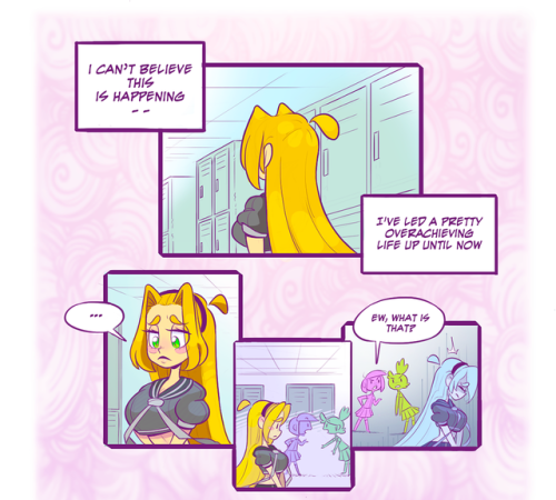 blondiexglasses:  BLONDIEXGLASSES 001 - A New Friend  Hey everyone,   We won’t bore anyone with a long-winded explanation so we’re just coming clean. We’ve rebooted the comic about 4 times now, because we were never pleased with what we made, we