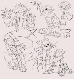 chachacharlieco:  More Monster Sora sketches
