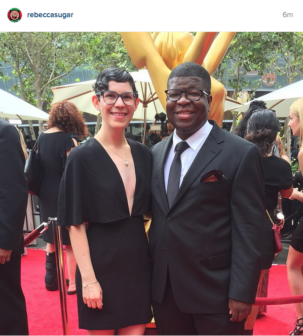 crystal-gems:  Rebecca and Ian at the Creative Arts Emmys! Good luck tonight stevencrewniverse!!