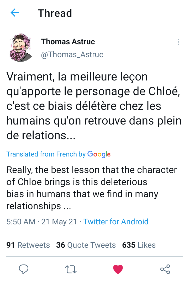 Chloe twitter french AWC Times