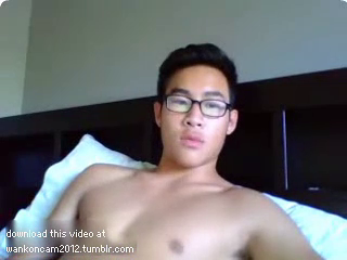 wankoncam2012:  asian twink nerd cumshot and biceps flex DOWNLOAD WEBCAM CLIP NOW 