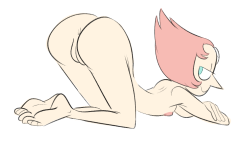 slewdbtumblng:  kindahornyart:  This started just as a butt, but it end up with pearl attached to it.  …w-wait….stap!  ;9