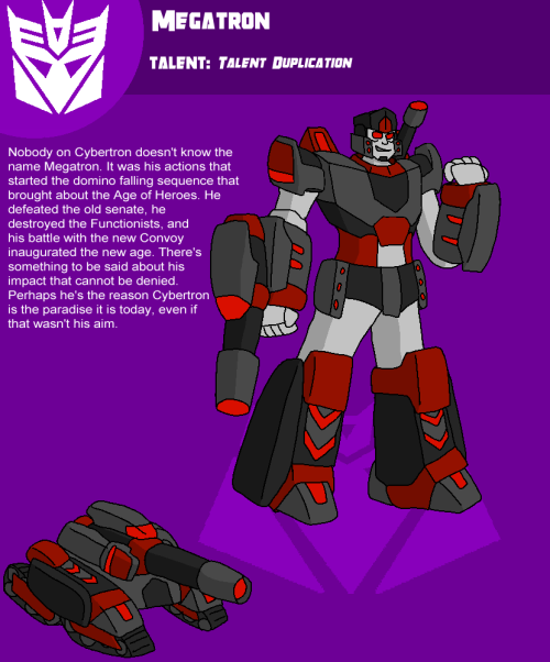 Just A Couple Designs For Star Convoy And Megatron's First Battle, For Your Enjoyment.