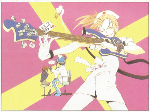 bebopshock:FLCL postcards (Newtype USA, 2002)