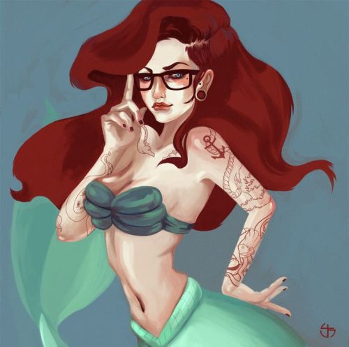 Disney princess hipsters