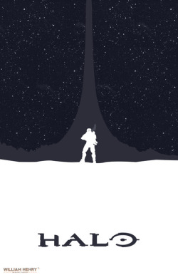 otlgaming:  HALO POSTER By William Henry Prints are available on Etsy Portfolio | Tumblr | Facebook | Etsy