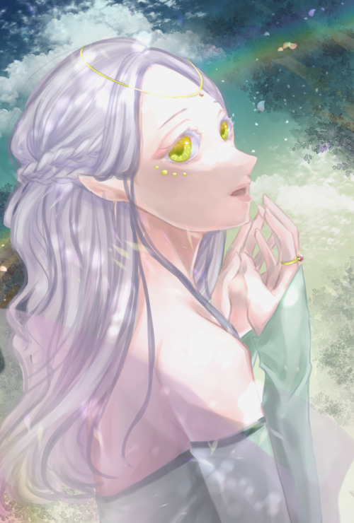 Spring ephemeral #Orginal character#fantasy#elf girl