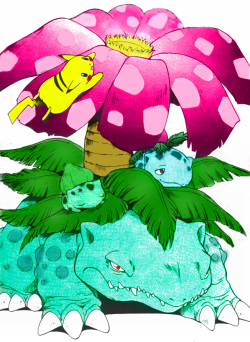 cataclysmicmelody:Bulbasaur （フシギダネ）Ivysaur（フシギソウ）Venusaur（フシギバナ）….[