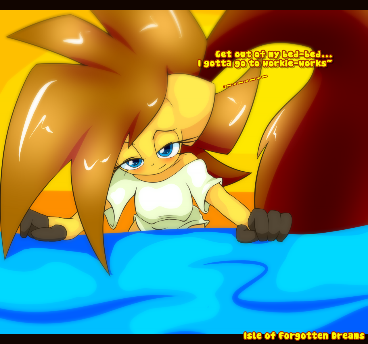 isle-of-forgotten-dreams:  …seriously get out of my bed I don wanna be late (o;3;)o