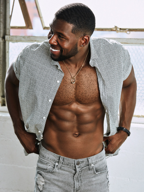 flawlessgentlemen: Trevante Rhodes photographed by Erik Umphery for Essence (2016)