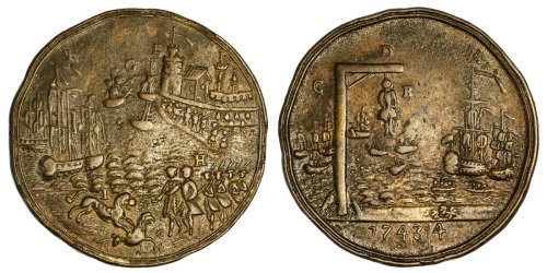 A Battle of Toulon “ Medal” 1743/4 This very unusual piece, which does not necessarily r