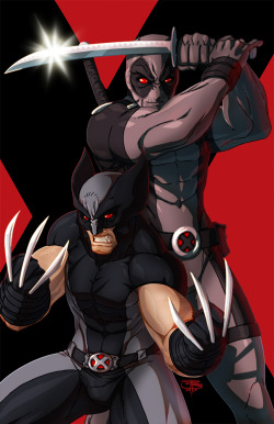 extraordinarycomics:  Deadpool &amp; Wolverine by Fooray.