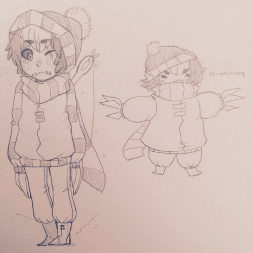 8owties:he doesn’t like the snow lmao