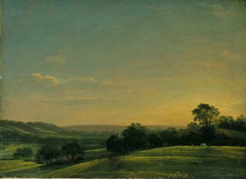 John Constable, R.A. (British, 1776-1837) - Dedham Vale: Evening, c. 1802oil on canvas