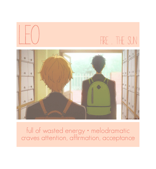 wafflesex:Free! Zodiac: On a Bad Day