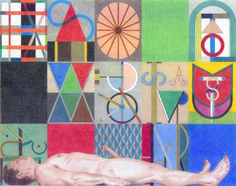 ultrawolvesunderthefullmoon:  Artwork by Elijah Burgher, Colored Pencils on Paper