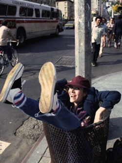 becketts:carrie fisher + trash cans