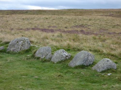 ‘The Cockpit’ Stone Circle, Moor Divock, Cumbria, 27.8.17. This large recumbent stone ci