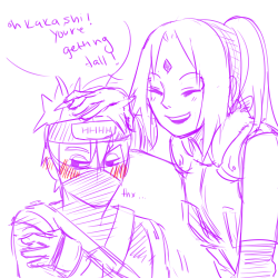 starchiishio:  one day you will be taller kakashi don’t worry