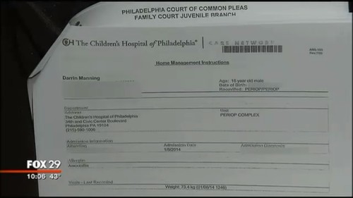 mas0n-jars:  prettyboyshyflizzy:  faithartandcurls:  wakeupslaves:  Darrin Manning, Pa. Teen, Has His Testicle Ruptured By Racist White Female Cop Pennsylvania teenager Darrin Manning started his day excited to play in a basketball game. It ended with