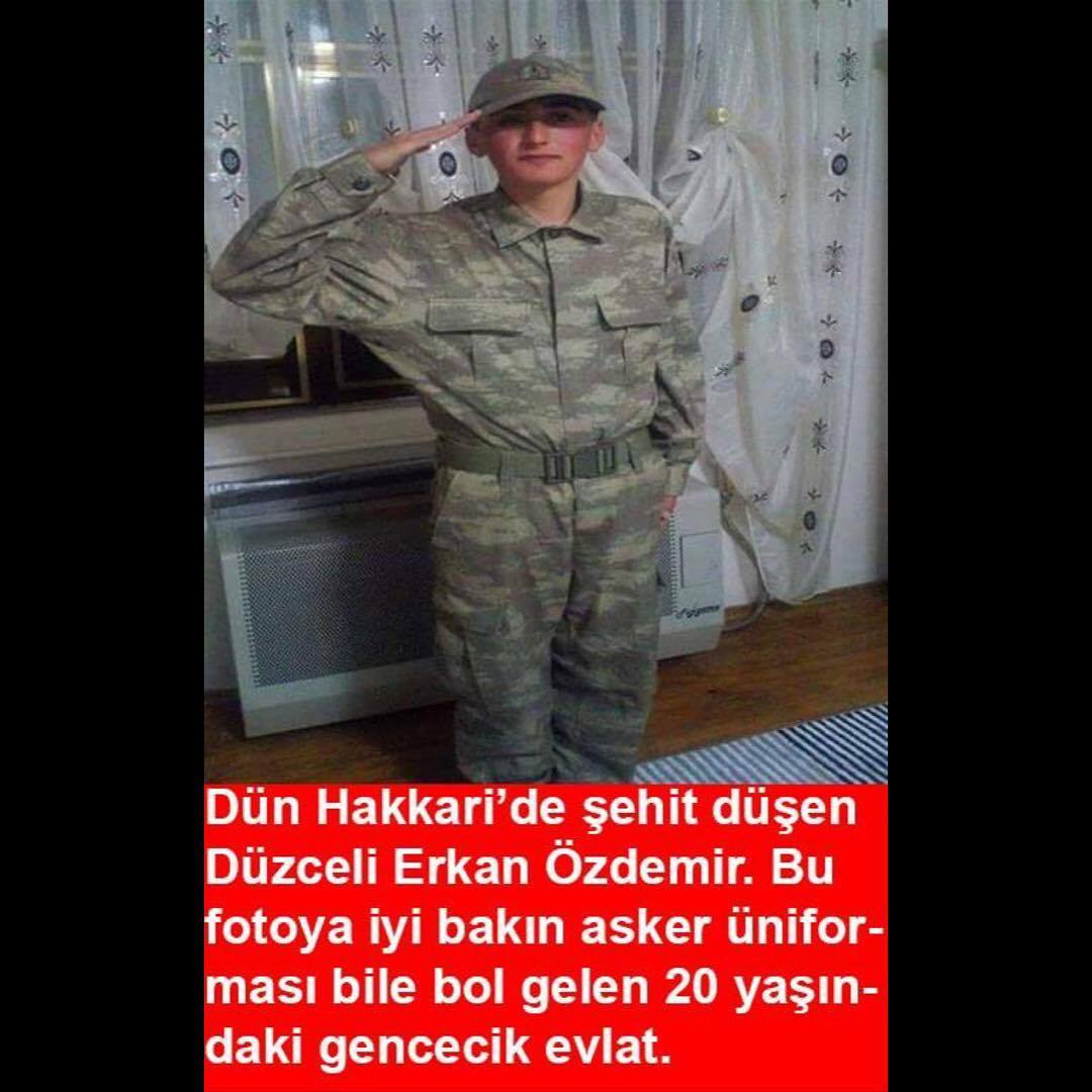 Dün Hakkari'de şehit...