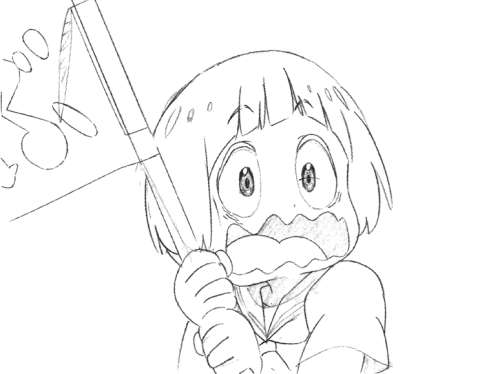 as-warm-as-choco:  Key-frames of Mako Mankanshoku being adorable from KILL la KILL episode 7. Hiroyuki Sawano’s BGM & Kazuki Nakashima’s script ! Thank you for breaking my heart.  KILL la KILL (キルラキル) Production Art (X)  