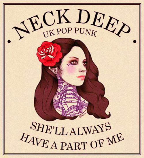 radiicvl:  Neck Deep | A Part Of Me | radiicvl edit  Flash art by Rik Lee 