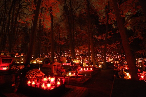 lamus-dworski:Srebrzysko Cemetery in Gdańsk, Poland - the All Saints’ and All Souls&rsquo