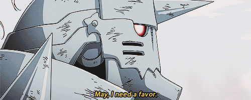  gif request - for anonymous : : your most emotional fma:b scene↳ Alphonse’s