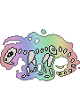 rainbow skeleton rat ghost