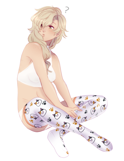 fat cat thigh highs!!sfw version so tumblr doesn’t snipe me