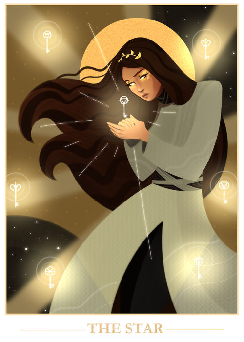 coryph:Julia’s tarot card “The Star”This is actually an old drawing, but I think I never post it her