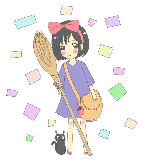 Hello October! Wake me up when September ends! XDKiki and Jiji from Kiki’s Delivery Service for you 