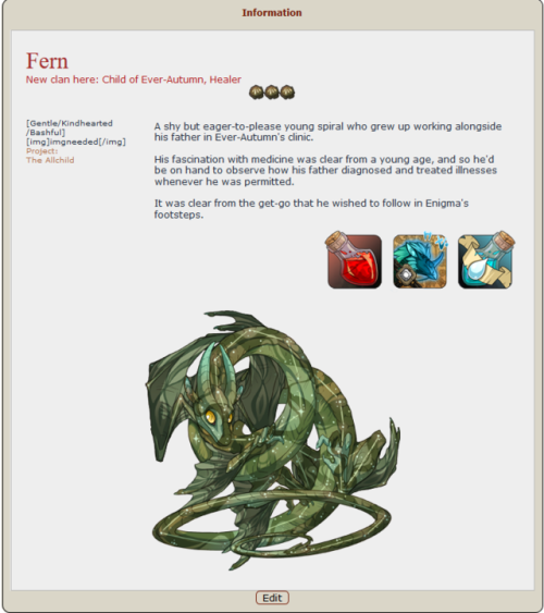 Nobody reserved Fern so he’s on AH for 25g now.He will be exalted very shortly if not taken in