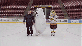 thenatsdorf: Bear mascot keeps falling in car commercial outtakes. [full video]