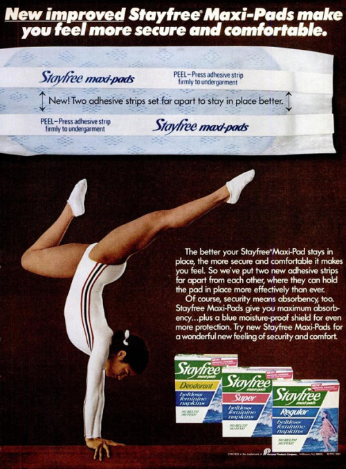 Stayfree Maxi Pads, 1981