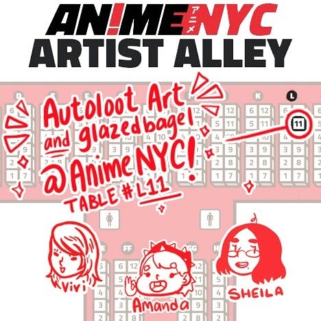 I will be tabling this week at AnimeNYC at table L11 with @autoloot-art , be sure to drop by!!! I&am