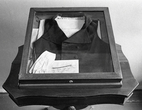 finethankyouandyou:Vest worn by Alexander Pushkin during his last duel.Housed in the Alexander Pushk