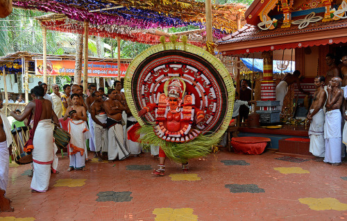 Theyyam dancer, Kerala