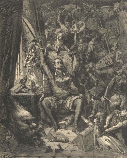 magictransistor:Gustave Doré, Don Quixote: The Ingenious Gentleman of La Mancha [H. Pisan engravings