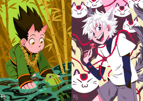  Went a bit wild and did a small postcard set of Hunter x Hunter for AX