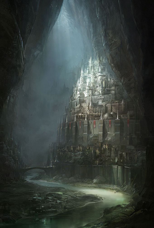 fantasy-art-engine: A Kingdom Underground by Jesse Van Dijk 