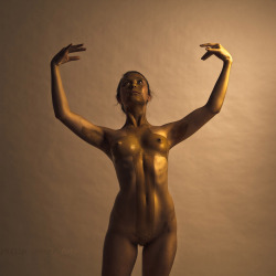 philipwernerfoto:    Golden shadow #8   Model: Ondsùs The Studio BrunswickFebruary 2013 http://philipwernerfoto.com     