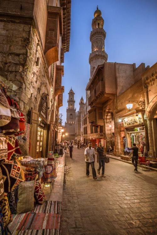 Night walk in Cairo, Egypt