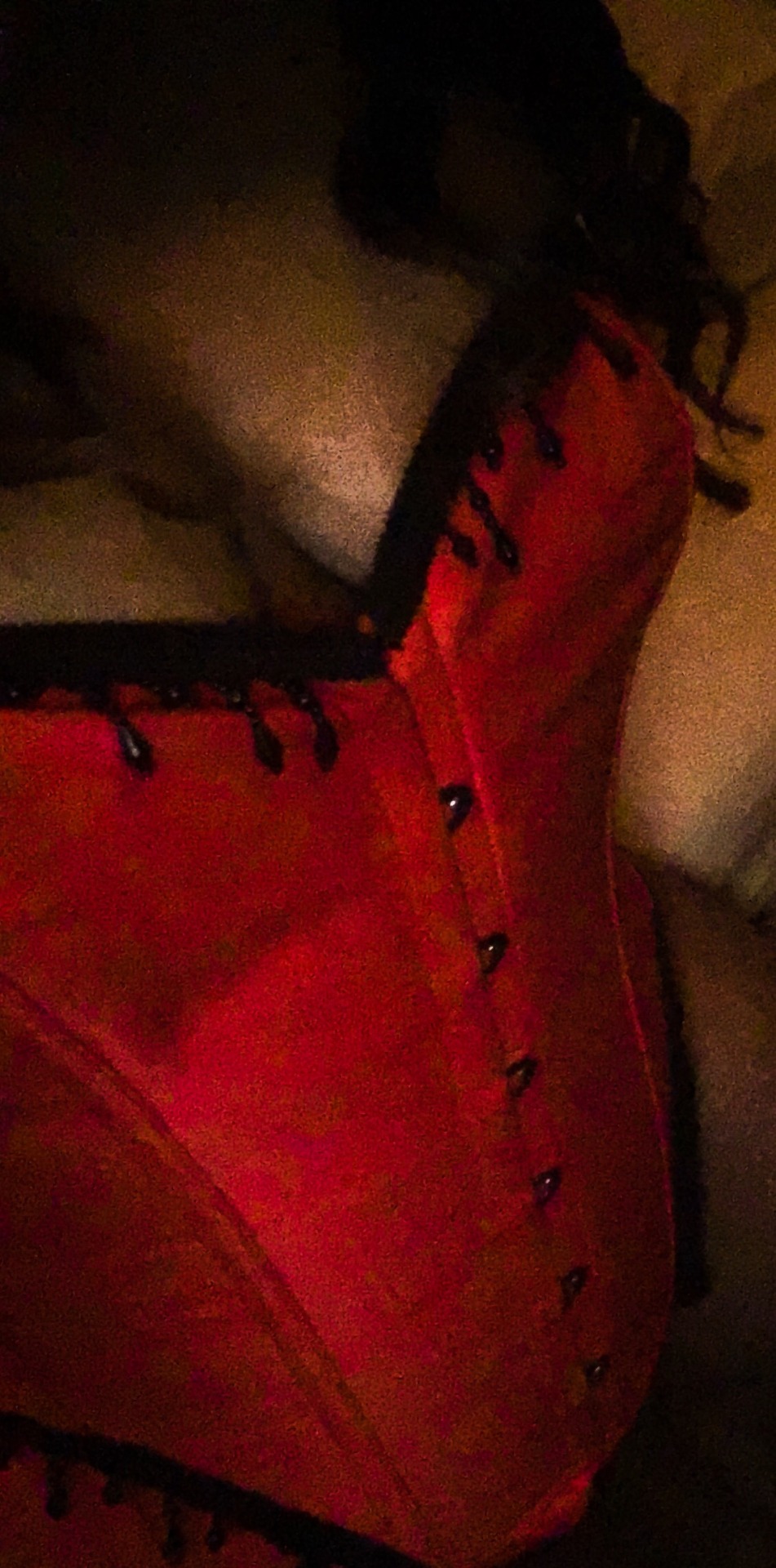 redbottomkitteninheels:  My radiant red corset from Corset Story…love getting those