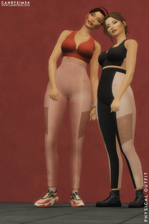 candysims4:PHYSICAL OUTFITA two-piece outfit made for the athletic category can easily be used when 