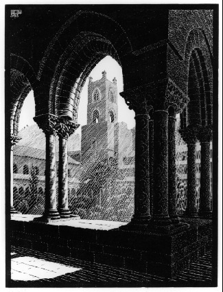 Cloister of Monreale, Sicily, 1933 M.C. Escher