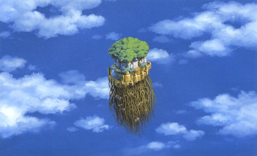 scenograph:  Laputa: Castle in the Sky - Roman Album (1986)  